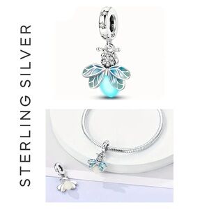 🐘🐘 S925 Sterling Silver Firefly Charm
